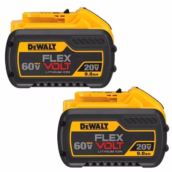 DeWalt DCB609-2 20V/60V MAX FlexVolt 9.0Ah Batteries, 2-Pack