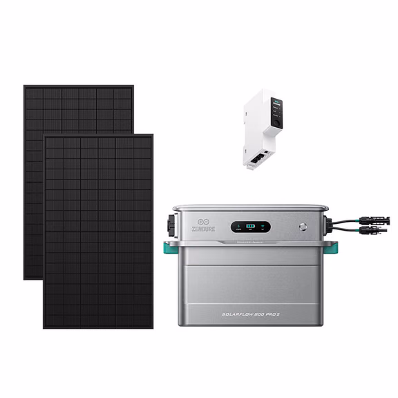 Zendure SolarFlow 800 Pro 2 – SolarFlow 800 Pro 2 + Smart Meter 3CT-S / Sans batterie / 1 170 Wc (2*450 W)