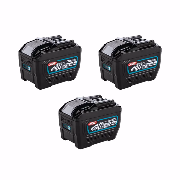 Makita BL4080F 40V Max XGT 8.0Ah Batteries (3 Pack)