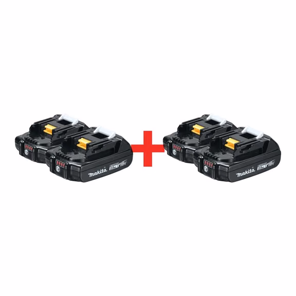 Makita 18V Compact 2.0Ah Battery, 4-Pack
