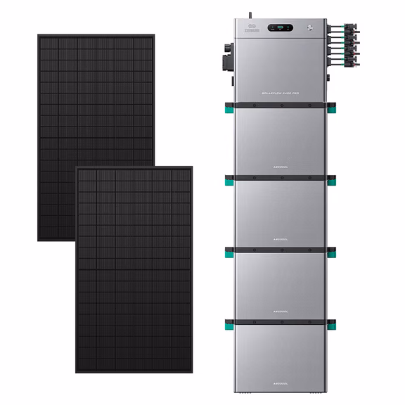 Zendure SolarFlow 2400 Pro – SolarFlow 2400 Pro (2.4 kWh) / 4*AB3000L (13.92 kWh au total) / 1 170 Wc (2*450 W)