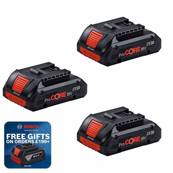 Bosch 18V 4Ah ProCore High-Power Compact Battery (3 Pack)
