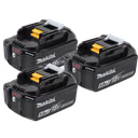 Makita BL1850Bx3 18V LXT Lithium-Ion 5.0Ah Battery, 3-Pack