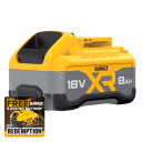 DeWalt DCB1880 18V 8Ah XR LI-Ion Tabless Battery Pack