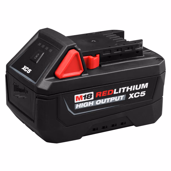 Milwaukee M18 REDLITHIUM HIGH OUTPUT XC5 5.0Ah Tabless Battery (48-11-1855)