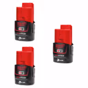 Milwaukee 4932451388X3 M12 B3 12V 3.0Ah REDLITHIUM™ Battery (Pack of 3)