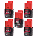 Milwaukee M12 B2 12V 2.0Ah RedLithium-Ion Battery (5 Pack)