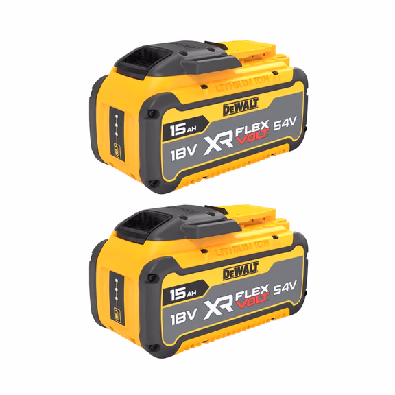 DeWalt DCB549 18V/54V XR FlexVolt 15.0Ah Li-ion Battery (2 Pack)