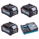 Makita BL4025 40V Max XGT 2.5Ah Li-ion Batteries with Charger (3 Pack)