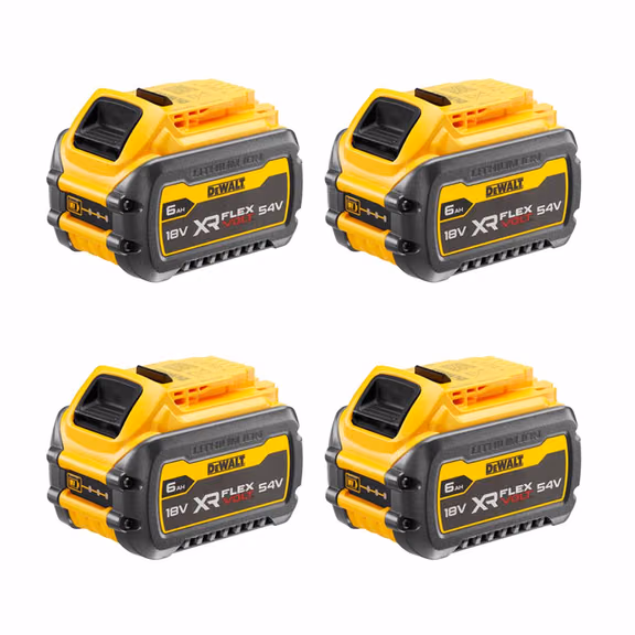 DeWalt DCB546-XJ XR 6.0Ah Flexvolt 18/54V Battery (4 Pack)