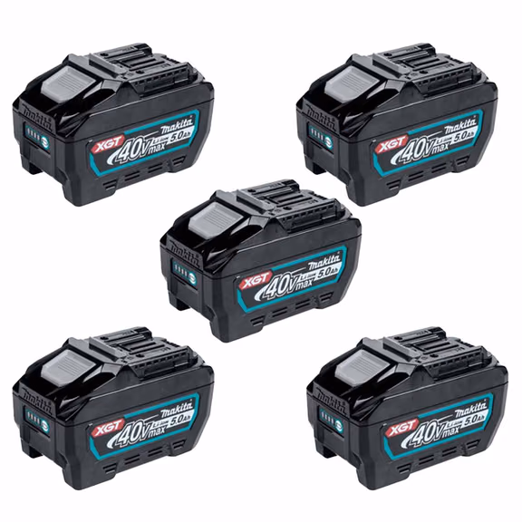 Makita BL4050F 40V Max XGT 5.0Ah Batteries (5 Pack)