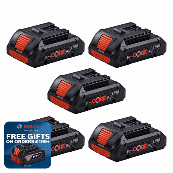 Bosch 18V 4Ah ProCore High-Power Compact Battery (5 Pack)