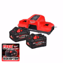 Milwaukee M18 FORGENRG-802DBSC 18V FORGE™ Energy Kit with 2x 8.0Ah Batteries and Dual Bay Super Charger