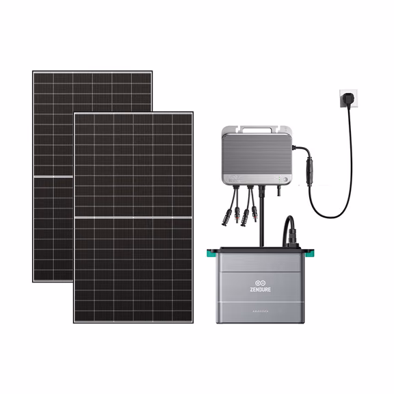 SolarFlow 800 – SolarFlow 800 + 1*Batterij AB2000L + 2*515W Bifaciale Zonnepanelen (1300 Wp)