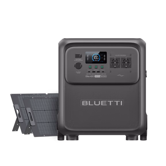BLUETTI Elite 400 Portable Power Station | 2.600W 3.840Wh – Elite 400+2*200W (3.840Wh)