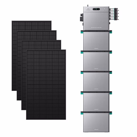 Zendure SolarFlow 2400 Pro – SolarFlow 2400 Pro (2.4 kWh) / 5*AB3000L (16.8 kWh au total) / 2 340 Wc (4*450 W)