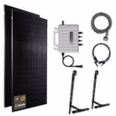 1000 W Balkonkraftwerk | Set mit EcoFlow STREAM 800 W Mikrowechselrichter und 2x 500 W DAH Solarmodul mit Gitterbalkon Halterung ohne Speicher