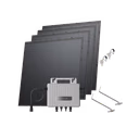 Kit Solar EcoFlow STREAM – Microinversor STREAM + 4 paneles solares rígidos de 250 W / Soporte - Balcón ligero