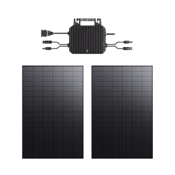 BLUETTI 2nd Gen Balcony Solar System | 800W Output – A80P Microinverter+2*410W Glass Solar Module