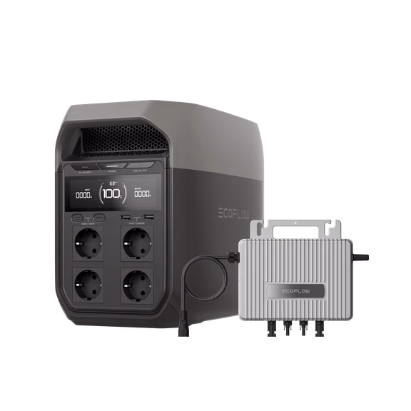 EcoFlow DELTA 3-Reeks Slimme Extra Accu – DELTA 3 + PowerStream 800 W