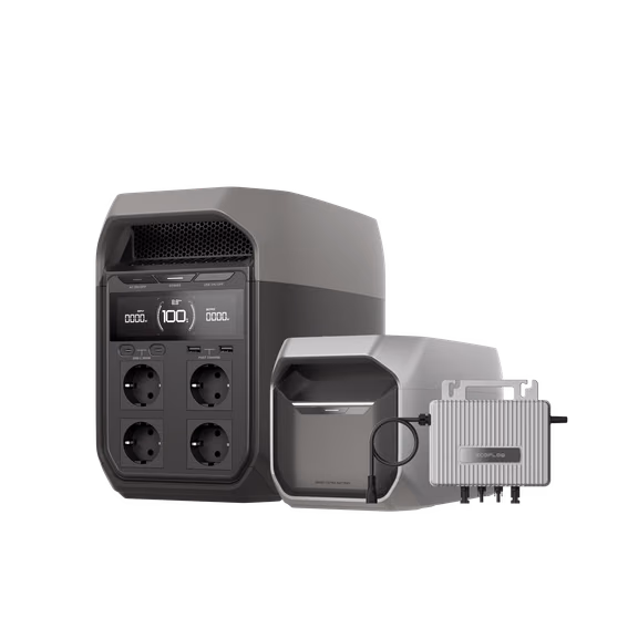 EcoFlow DELTA 3 Serie + Intelligente Zusatzbatterie Bundle
