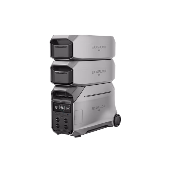 EcoFlow DELTA Pro 3 Intelligente Zusatzbatterie – DELTA Pro 3 + 2 × Zusatzbatterie