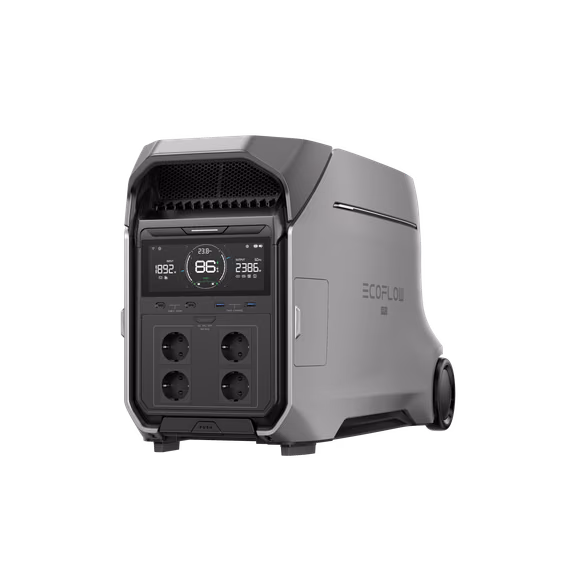 Power station portatile EcoFlow DELTA Pro 3 – DELTA Pro 3 + Batteria aggiuntiva + Microinverter PowerStream 800 W (Con Cavo)