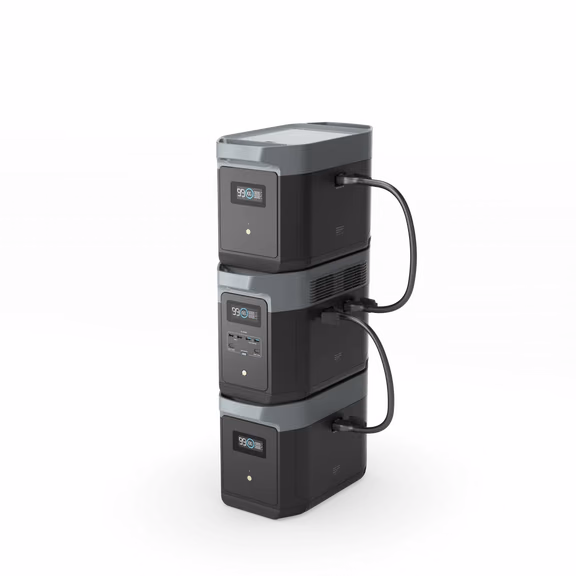EcoFlow DELTA 2 Max + Batterie supplémentaire pour EcoFlow DELTA 2 Max – 2 x Nombre de batterie supplémentaire