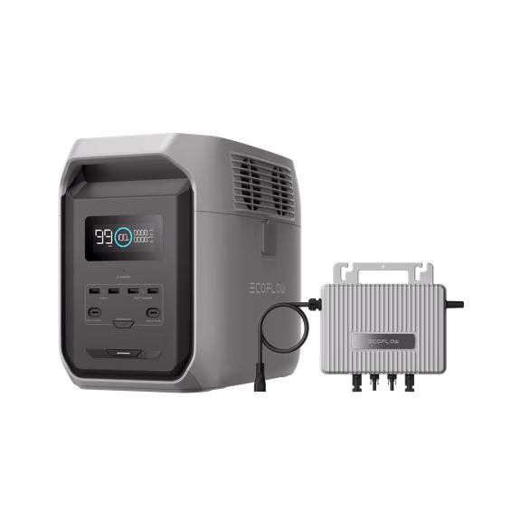 EcoFlow DELTA 3 1500 Tragbare Powerstation – DELTA 3 1500 + STREAM Mikro-Wechselrichter