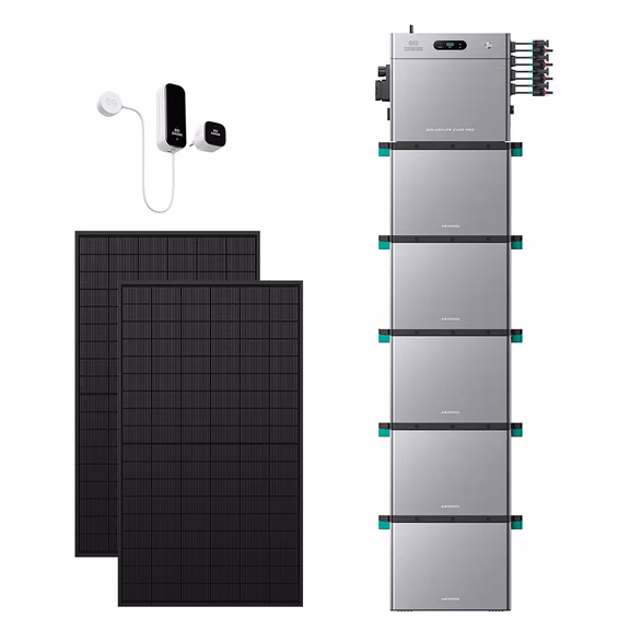 Zendure SolarFlow 2400 Pro – SolarFlow 2400 Pro + Smart Meter D0 (2.4 kWh) / 5*AB3000L (14.40 kWh) / 2*450W Bifaziale (1170Wp Max)