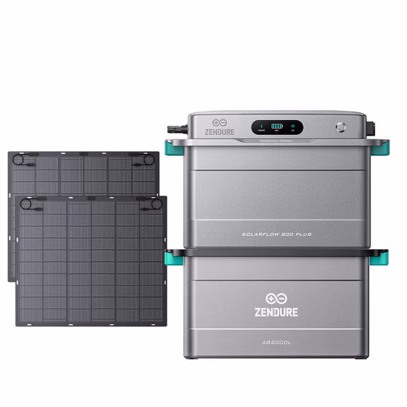 Zendure SolarFlow 800 Plus – SolarFlow 800 Plus / 1*AB2000L (1.92 kWh) / 2*230W Flexible (460Wp)
