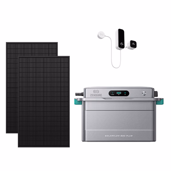 Zendure SolarFlow 800 Plus – SolarFlow 800 Plus + Smart Meter D0 / 2*515W Bifaziale (1339Wp Max)
