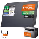SOLARWAY Balkonkraftwerk 2000 Watt | Anker SOLIX Solarbank 4 Pro
