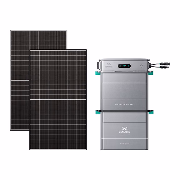 Zendure SolarFlow 800 Pro – SolarFlow 800 Pro + 1*AB2000X / 2*500W Bifaziale (1300Wp Max)