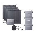 Zendure SolarFlow Hub 2000 Balkonkraftwerk – Hub 2000 + Mikrowechselrichter EZ1-M + 210W *4 Flexible Solarmodule / 3*AB2000X