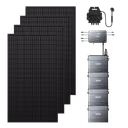 Zendure SolarFlow Hub 2000 Balkonkraftwerk – Hub 2000 + Mikrowechselrichter EZ1-M + 430W *4 Bifaziale Solarmodule / 4*AB2000X
