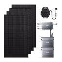 Zendure SolarFlow Hub 2000 Balkonkraftwerk – Hub 2000 + Mikrowechselrichter EZ1-M + 500W *4 Bifaziale Solarmodule / 2*AB2000X