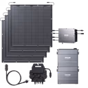 Zendure SolarFlow Balkonkraftwerk – Hub 1200 + Mikrowechselrichter EZ1-M + 210W *4 Flexible Solarmodule / 2*AB2000