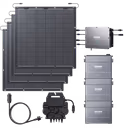Zendure SolarFlow Balkonkraftwerk – Hub 1200 + Mikrowechselrichter EZ1-M + 210W *4 Flexible Solarmodule / 3*AB2000