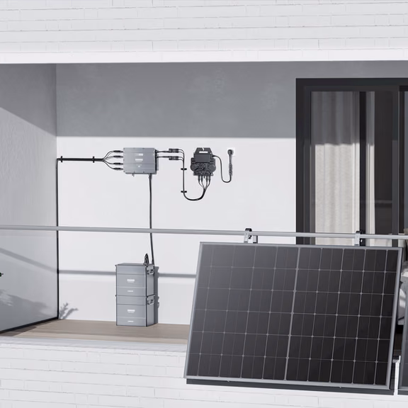 Zendure SolarFlow Balkonkraftwerk – Hub 1200 + Mikrowechselrichter EZ1-M + 210W *4 Flexible Solarmodule / 4*AB2000S