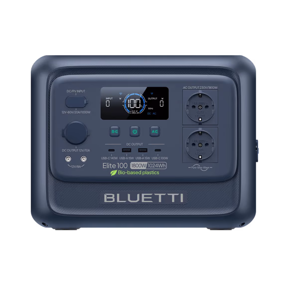 BLUETTI Elite 100 V2 Portable Power Station | 1,800W 1,024Wh