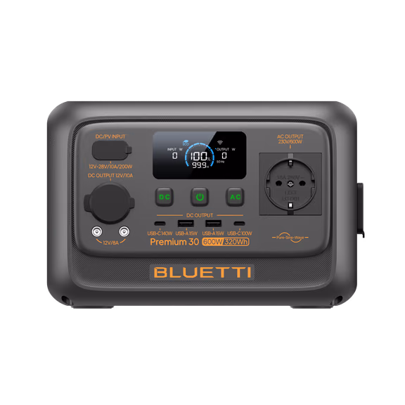 BLUETTI Premium 30 V2 Portable Power Station | 600W 320Wh