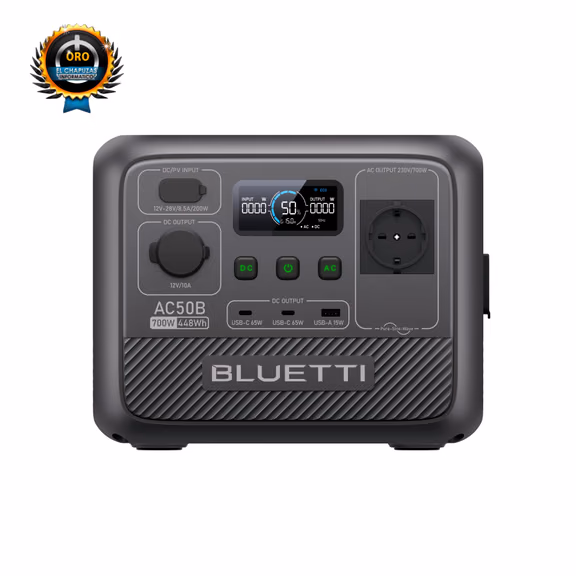 BLUETTI AC50B Station électrique portable | 700 W, 448 Wh – AC50B (448 Wh)