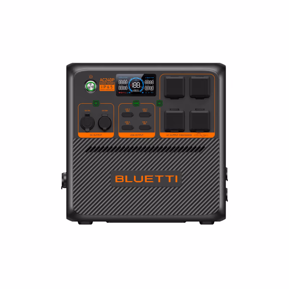BLUETTI Premium 240S [AC240P] Portable Power Station | Complete Solar Generator Kit | 2,400 W / 1,843Wh LiFePO4 | 6-Year Warranty | Choose Your Bundle