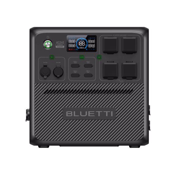 BLUETTI AC240 Power Station Portatile | 2.400 W 1.536 Wh – AC240 (1536 Wh)