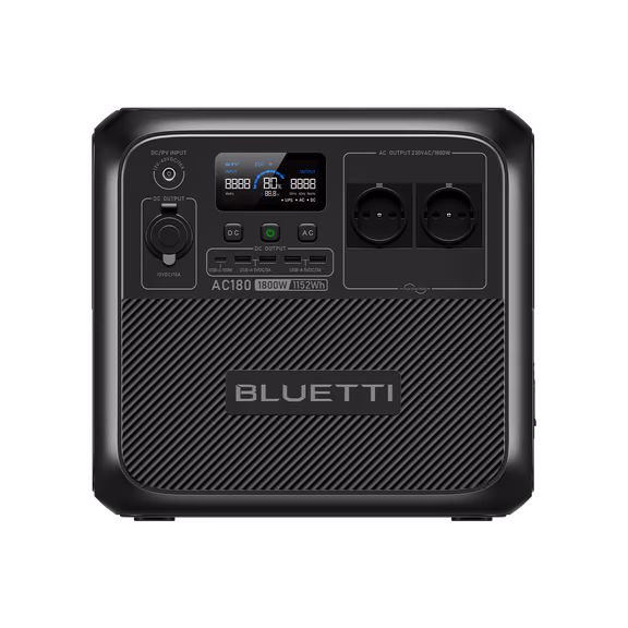 BLUETTI AC180 Portable Power Station | 1800W 1152Wh – AC180 (1152Wh)