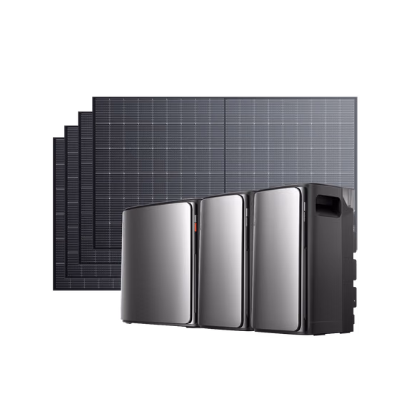 EcoFlow STREAM Ultra X Home Solar Battery – STREAM Ultra X (3.84kWh) / 2 × STREAM AC Pro (with 1 × FREE Parallel Cable) + 4 × 500W Rigid Solar Panel