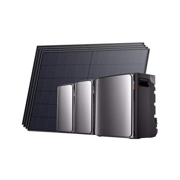 EcoFlow STREAM Ultra X Home Solar Battery – STREAM Ultra X (3.84kWh) / 2 × STREAM Pro (with 2 × FREE Parallel Cable) + 4 × 450W Rigid Solar Panel