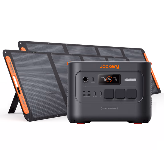 Jackery Générateur Solaire 3000 v2 – Explorer 3000 v2 + 2*Solarsaga 200