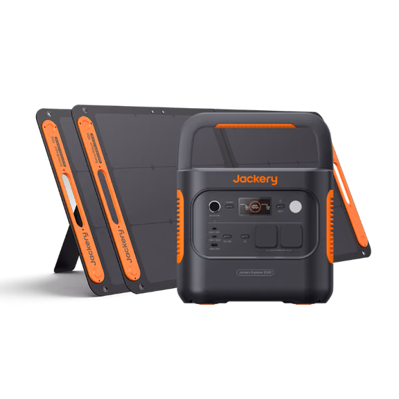 Jackery Générateur Solaire 2000 v2 – Explorer 2000v2 + 1 × SolarSaga 200